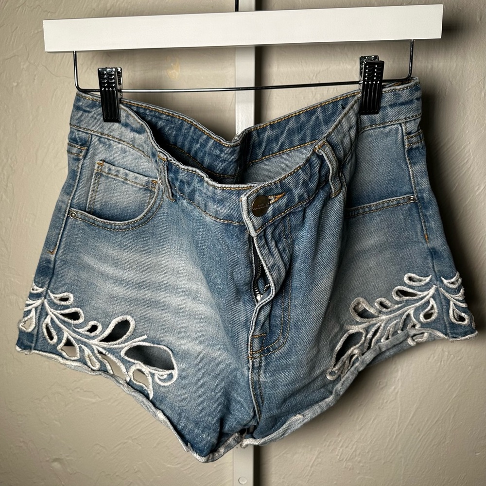 Jean cutout Shorts